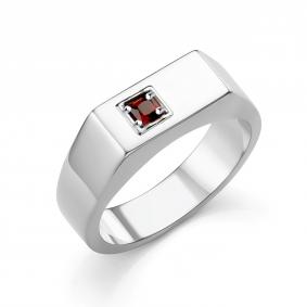 Серебряное кольцо Караваевская ювелирная фабрика 31-0309-s-Г с гранатом 31-0309-s-Г фото