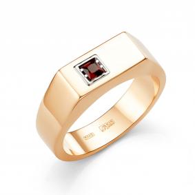 Золотое кольцо Караваевская ювелирная фабрика 31-0309-Г с гранатом 31-0309-Г фото