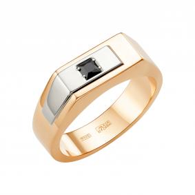 Золотое кольцо Караваевская ювелирная фабрика 31-0310 с ониксом 31-0310 фото