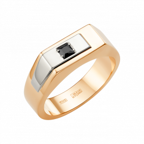 Золотое кольцо Караваевская ювелирная фабрика 31-0311 с ониксом 31-0311 фото