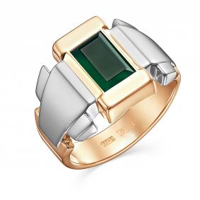 Золотое кольцо Караваевская ювелирная фабрика 31-0312-О с ониксом 31-0312-О фото