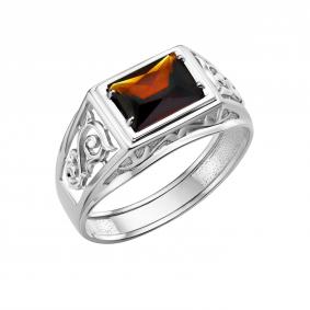 Серебряное кольцо Караваевская ювелирная фабрика 31-0317-s-Г с гранатом 31-0317-s-Г фото