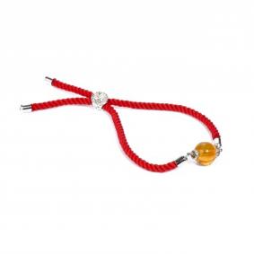 Текстильный шнурок с декоративным элементом ИП Шавкунов ИН с янтарём 31078921 31078921 фото