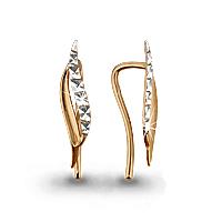 Золотые серьги AQUAMARINE 31104 31104 фото