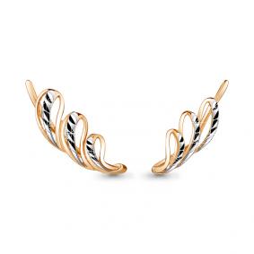 Золотые серьги AQUAMARINE 31106 31106 фото