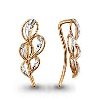 Золотые серьги AQUAMARINE 31108 31108 фото