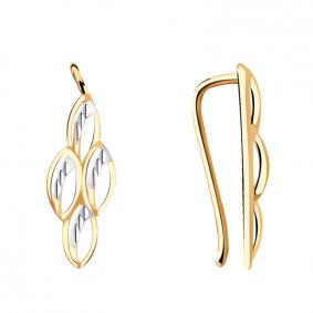 Золотые серьги AQUAMARINE 31110 31110 фото