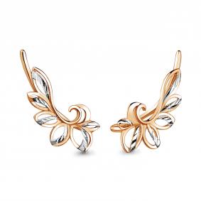 Золотые серьги AQUAMARINE 31115 31115 фото