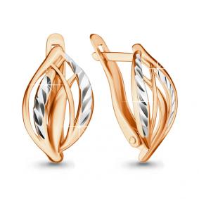 Золотые серьги AQUAMARINE 31165 31165 фото