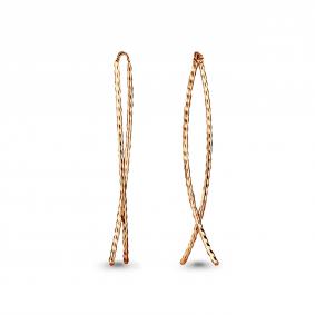 Золотые серьги AQUAMARINE 31173 31173 фото