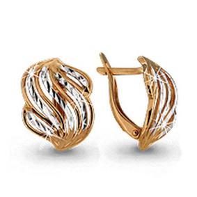 Золотые серьги AQUAMARINE 31200 31200 фото