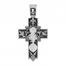 Подвеска-крест из черненого серебра ЮЗ Елизавета 3126 3126 фото