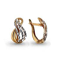 Золотые серьги AQUAMARINE 31508 31508 фото