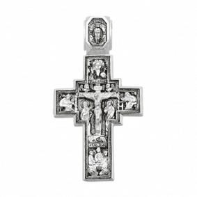 Подвеска-крест из черненого серебра ЮЗ Елизавета 3162 3162 фото