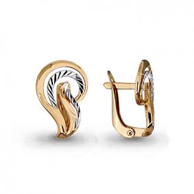 Золотые серьги AQUAMARINE 31637 31637 фото