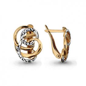 Золотые серьги AQUAMARINE 31661 31661 фото