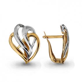 Золотые серьги AQUAMARINE 31674 31674 фото