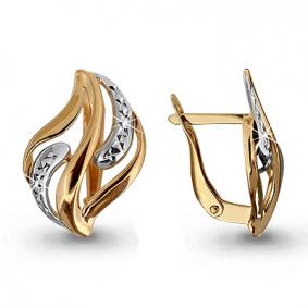 Золотые серьги AQUAMARINE 31697 31697 фото