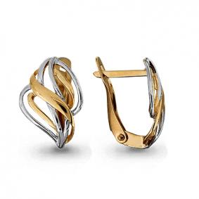 Золотые серьги AQUAMARINE 31708 31708 фото