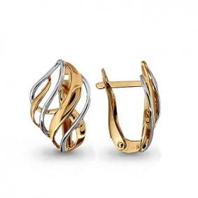 Золотые серьги AQUAMARINE 31717 31717 фото