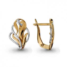 Золотые серьги AQUAMARINE 31718 31718 фото