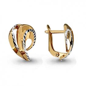 Золотые серьги AQUAMARINE 31736 31736 фото