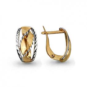 Золотые серьги AQUAMARINE 31740 31740 фото