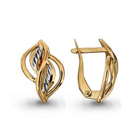 Золотые серьги AQUAMARINE 31754 31754 фото