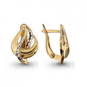 Золотые серьги AQUAMARINE 31772 31772 фото