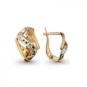 Золотые серьги AQUAMARINE 31775 31775 фото
