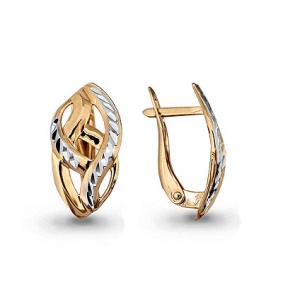 Золотые серьги AQUAMARINE 31794 31794 фото