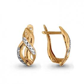 Золотые серьги AQUAMARINE 31795 31795 фото