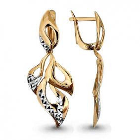 Золотые серьги AQUAMARINE 31803 31803 фото