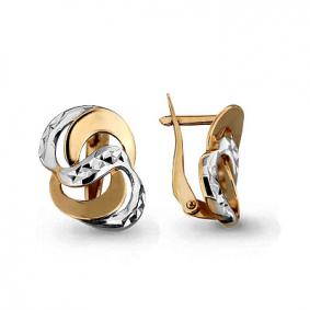 Золотые серьги AQUAMARINE 31807 31807 фото