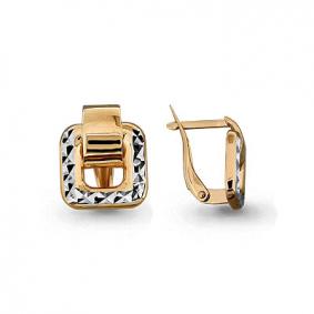 Золотые серьги AQUAMARINE 31808 31808 фото