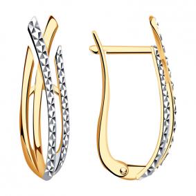 Золотые серьги AQUAMARINE 31834 31834 фото