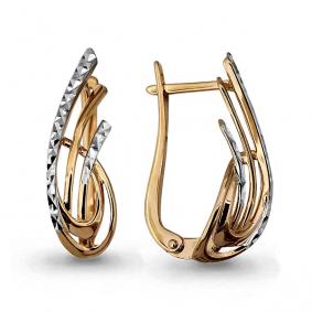 Золотые серьги AQUAMARINE 31840 31840 фото