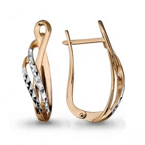 Золотые серьги AQUAMARINE 31843 31843 фото