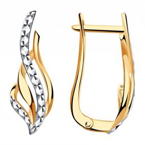 Золотые серьги AQUAMARINE 31846 31846 фото