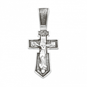 Прдвеска-крест из черненого серебра Распятие Христово ЮЗ Елизавета 3191 3191 фото