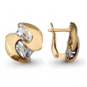 Золотые серьги AQUAMARINE 31969 31969 фото