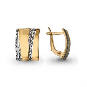 Золотые серьги AQUAMARINE 31982 31982 фото