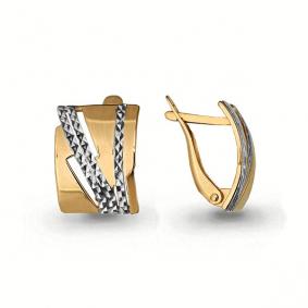 Золотые серьги AQUAMARINE 31985 31985 фото