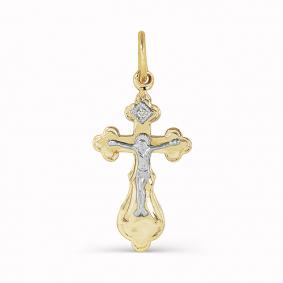 Подвеска из лимонного золота АЛЬКОР 3206-300 с бриллиантом 3206-300 фото