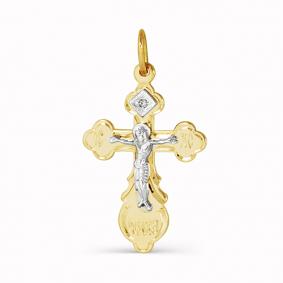 Подвеска из лимонного золота АЛЬКОР 3207-300 с бриллиантом 3207-300 фото