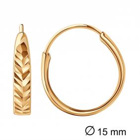 Золотые серьги AQUAMARINE 32078 32078 фото