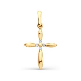 Золотая подвеска АЛЬКОР 3248-100 с бриллиантом 3248-100 фото