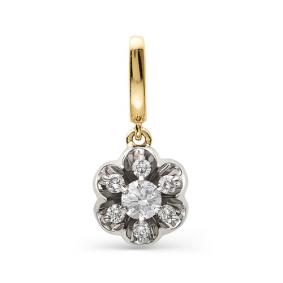 Золотая подвеска АЛЬКОР 3284-100 с бриллиантом 3284-100 фото