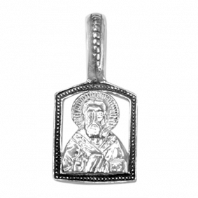 Подвеска-иконка из черненого серебра ЮЗ Елизавета 3287 3287 фото