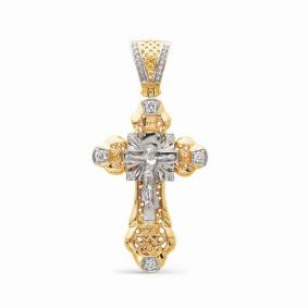 Золотая подвеска АЛЬКОР 3288-100 с бриллиантом 3288-100 фото
